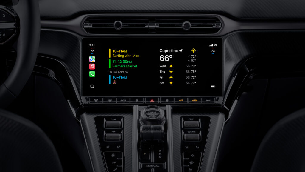 Apple Carplay debuta junto Aston Martin - Cortesia de Apple.